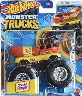 Hot Wheels Monster Trucks Oscar Mayer, Hot Dog Connect and Crash Car