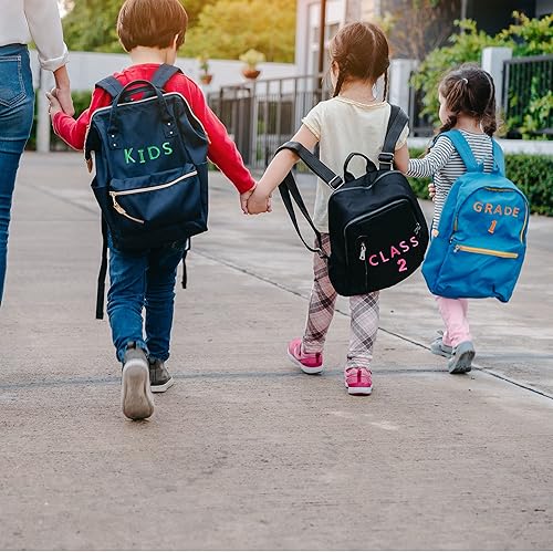 Miniatura 6 de Harsgs 72 parches de letras para planchar con números, parches bordados de letras A-Z, números del 0 al 9, para ropa, vestido, sombrero, jeans,