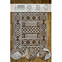Pamuk Dokuma Yumuşak &Ccedil;ift Taraflı Yıkanabilir Sa&ccedil;aklı Salon Mutfak Yolluk Kilim KAHVE1 80 x 150