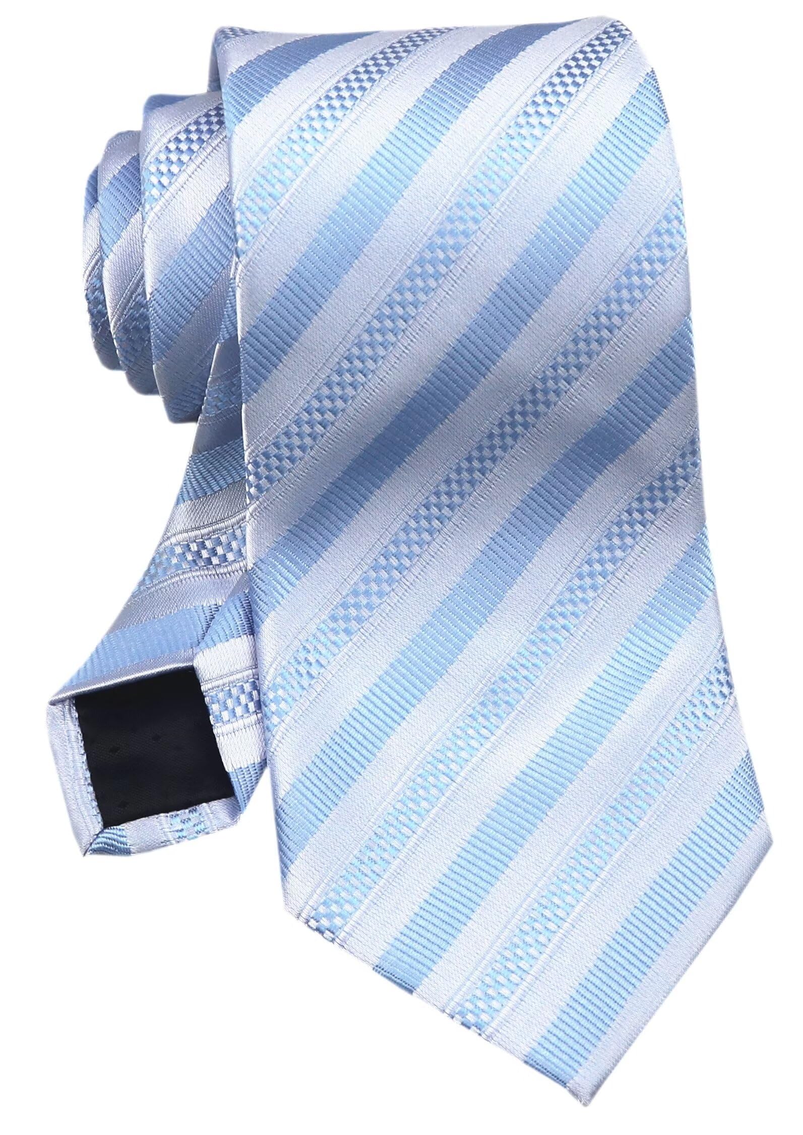 Cravate Fine Rayée Pour Homme – 145 Cm, 8 Cm De Large, 100% Polyester, élégante