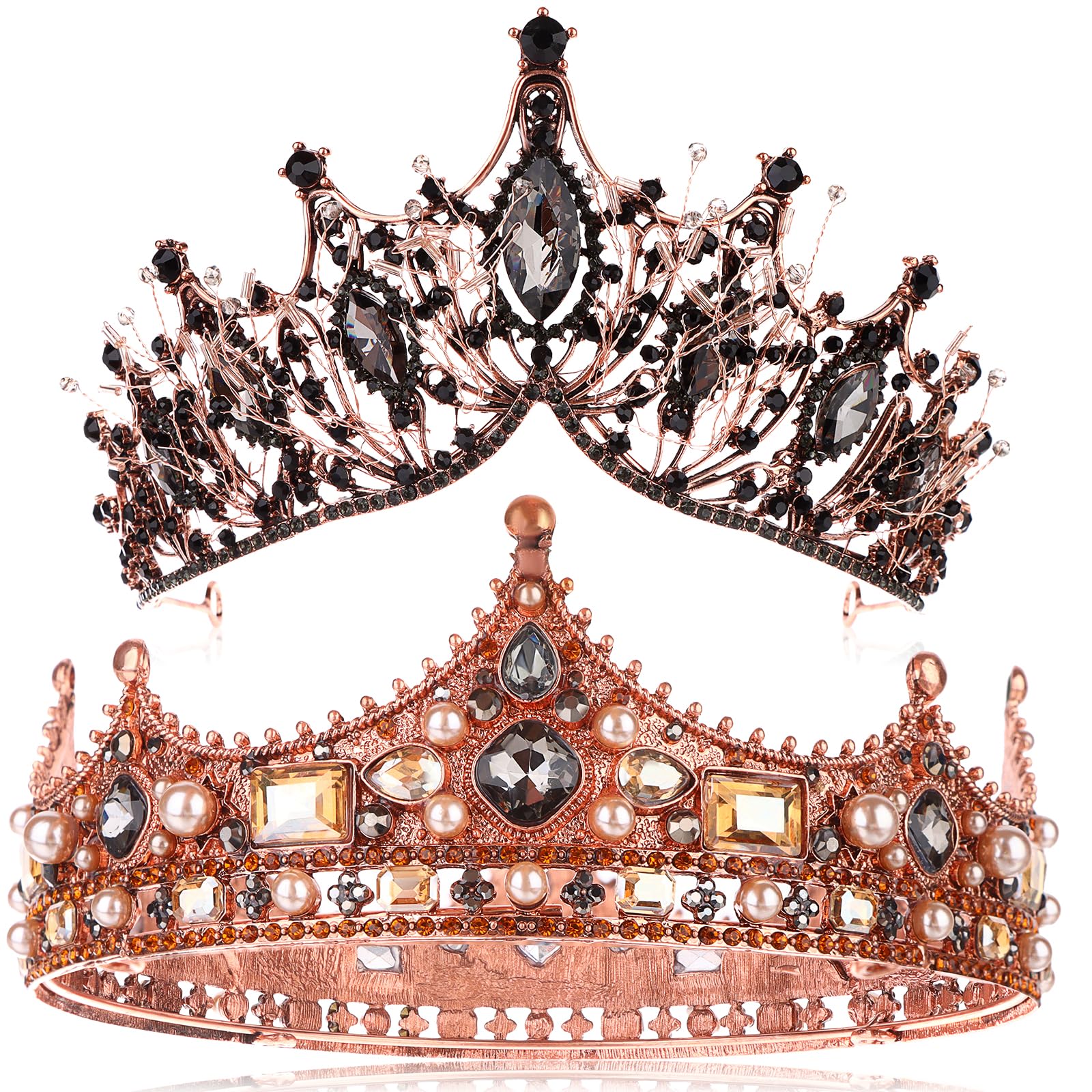 See full amazon price history chart for 2 Pcs Prom King and Queen Crowns Set Prom King Crown for Men Black Rhinestones Tiaras for Women Prince Crown Princess Tiaras King Queen Crowns for Wedding Graduation Birthday Halloween Headwear, 2 Pcs Prom King and Queen Crowns Set Prom King Crown for Men Black Rhinestones Tiaras for Women Prince Crown Princess Tiaras King Queen Crowns for Wedding Graduation Birthday Halloween Headwear, (B0CCV6LDSM) Amazon Price History, Amazon Price Tracker