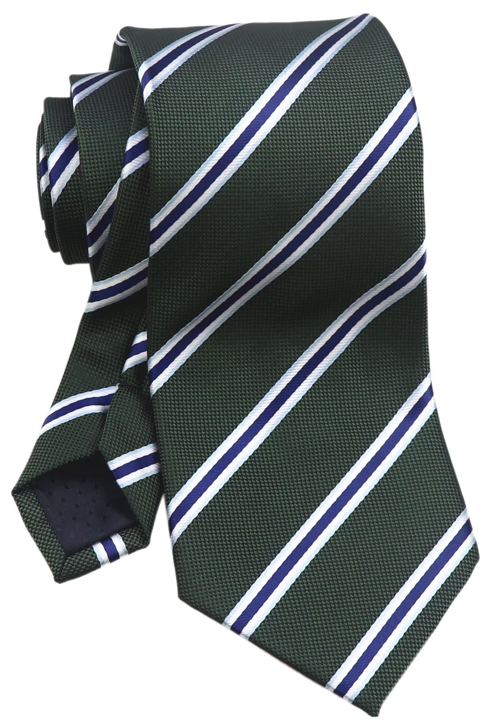 Men's Stripe Ties Classic Checkered Casual Formal Business Neckties 3.15"-picture-13