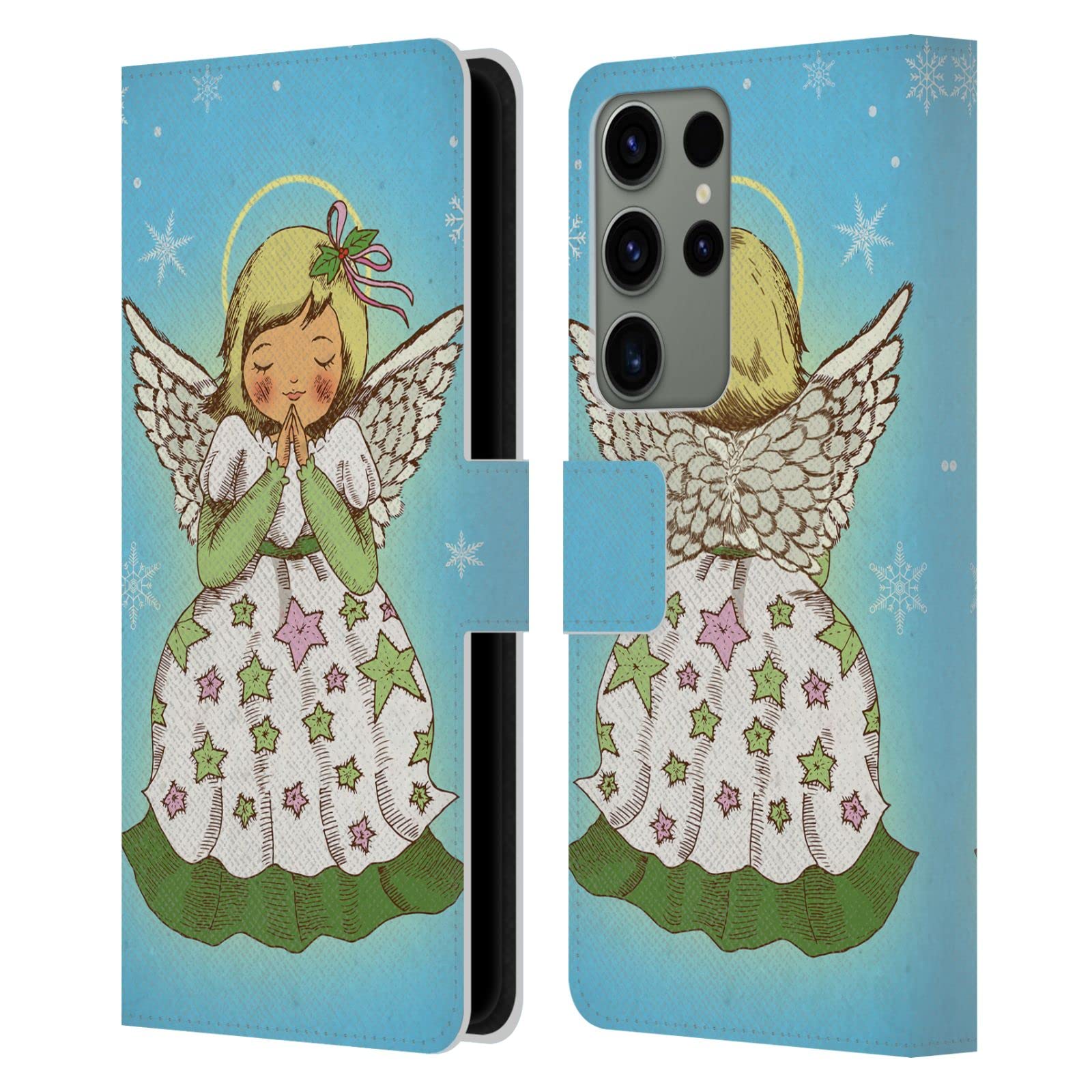 Carcasa de cuero Galaxy S23 Ultra Head Case Designs Ángel 7