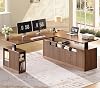 SEDETA Fluted L-Shaped Electric Standing Desk
