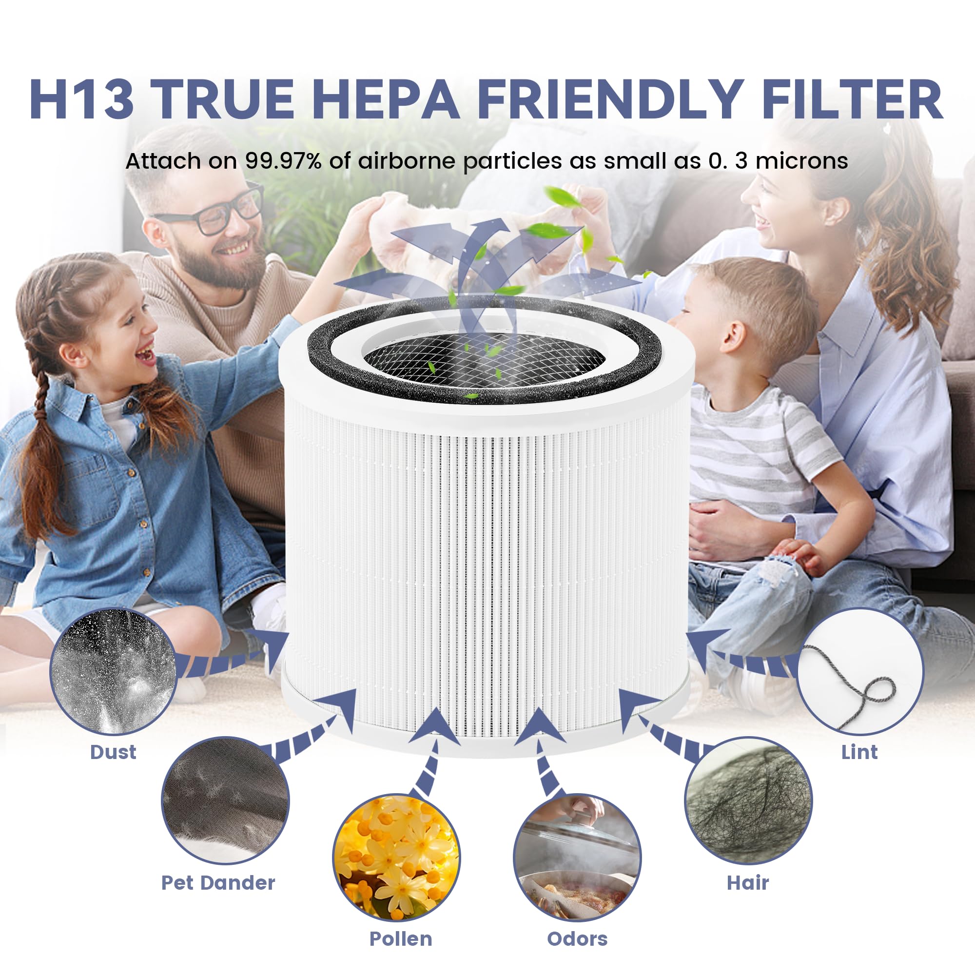 Amazon.co.jp: LEVOIT Core 300 交換用フィルター 2個パック 300/300S