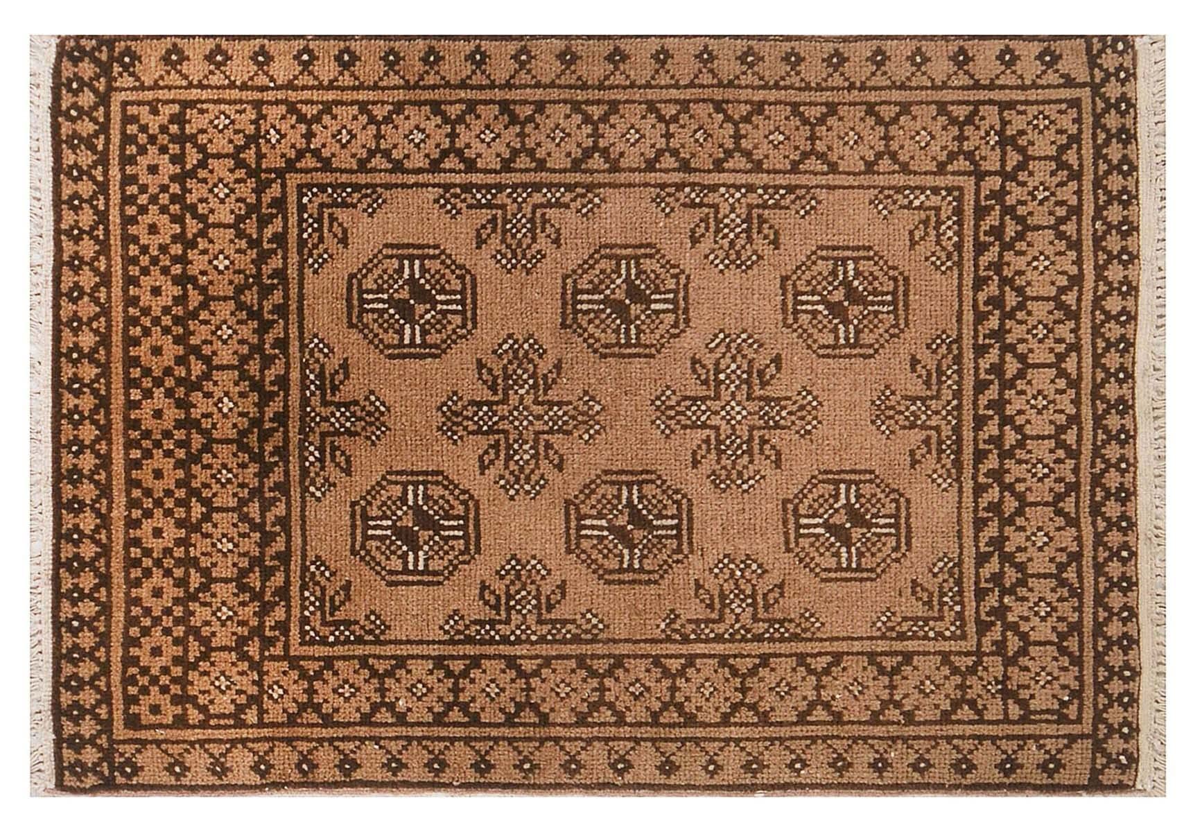 Tapis afghan Aqcha fait main en laine, l'excellence du tissage