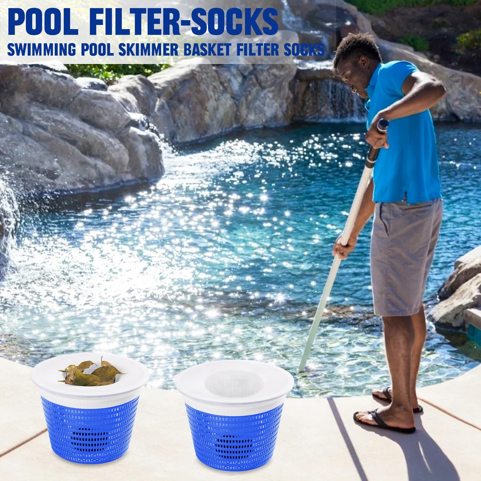Pack De 30 Chaussettes De Skimmer De Piscine, Pack Savers Pool And Spa