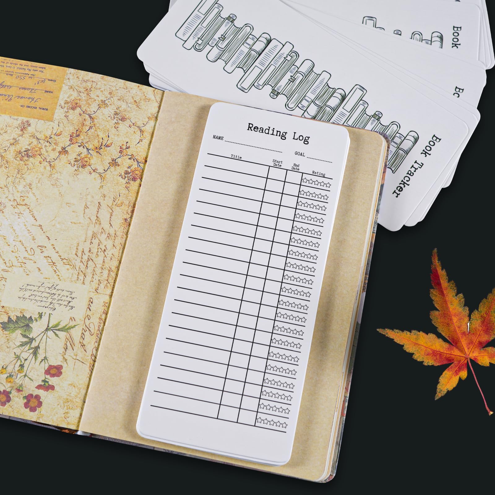 24 Pcs Reading List Bookmark, Blank Bookmarks, Book Accessories, DIY Bookmarks for DIY Art Projects, School Supply, Gifts Tags