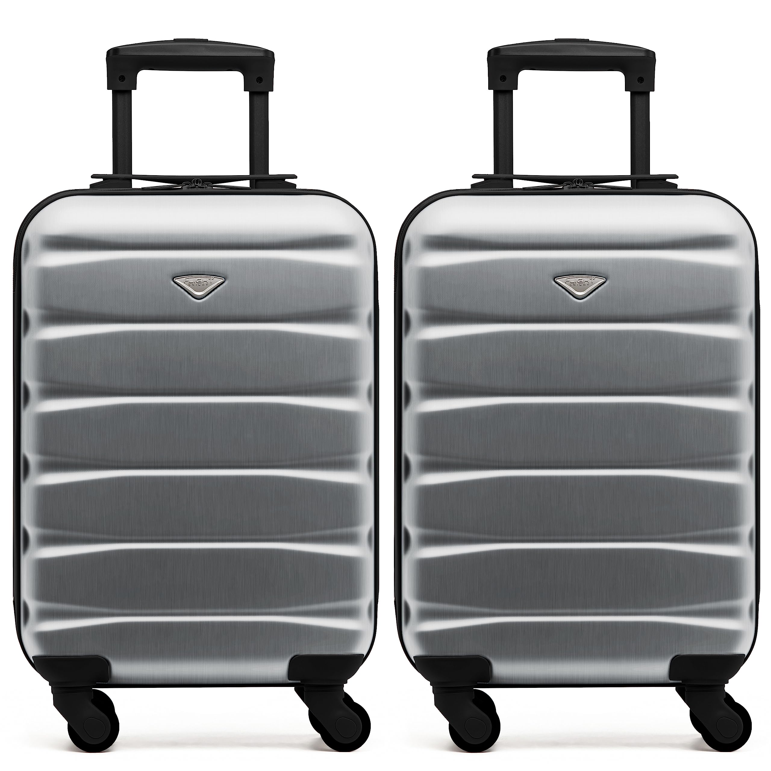 Flight Knight Suitcase Set of 2 Lightweight 4 Wheel ABS Hard Case Cabin Carry On Hand Luggage Approved for Over 100 Airlines Including easyJet, British Airways, Ryanair & Many More 55x35x20cm — view 141