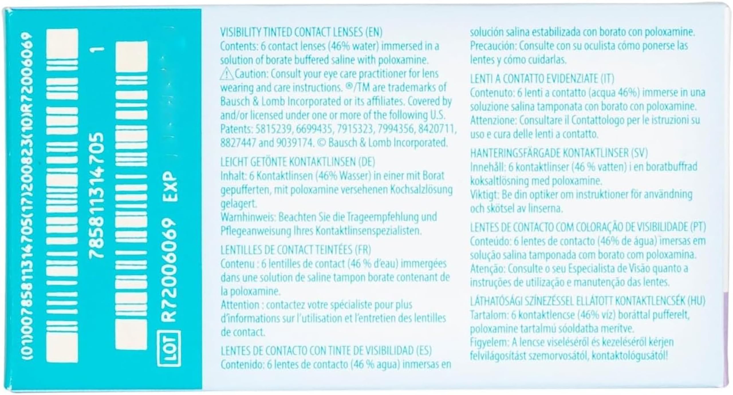 BAUSCH + LOMB ULTRA lentillas mensuales esféricas, 6 unidades / 8.7 BC / 14.20 DIA / -02,00