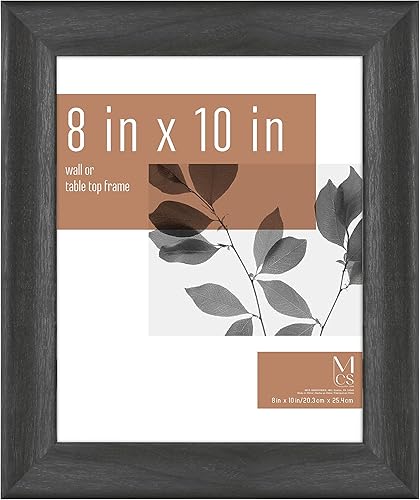 MCS Classic Studio Gallery - Marco de madera negra, 8 x 10 pulgadas, individual, negro clásico