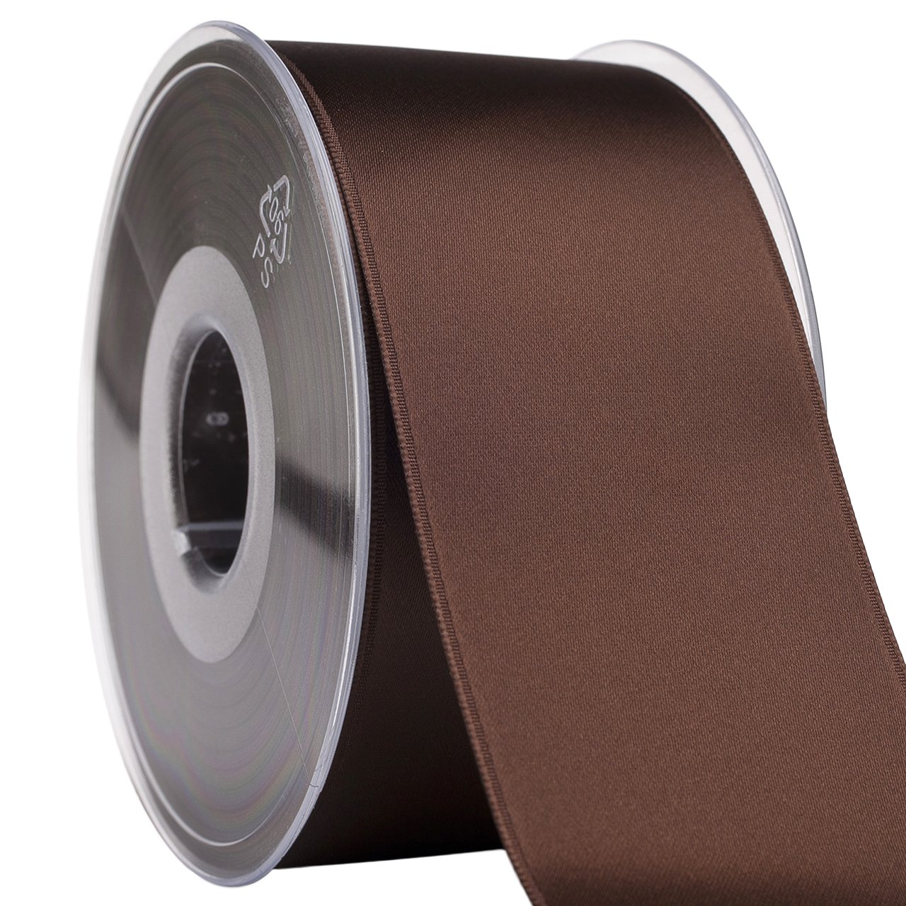 Ruban de tissu satiné grain de café 5.1 cm x 24.7 m pour mercerie et création