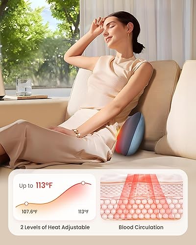 Miniatura 6 de COMFIER Masajeador de cuero cabelludo y masajeador Shiatsu para cuello y espalda