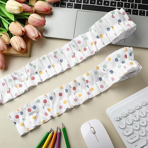 Miniatura 3 de 6 rollos de bordes con volantes para tablón de anuncios para decoración de aula, decoración de granja, decoración de aula, bordes de arpillera,