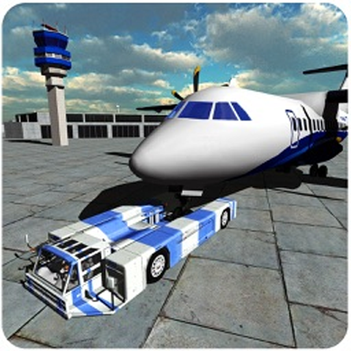 Chained Cart Towing Plane Parking Simulator 2024