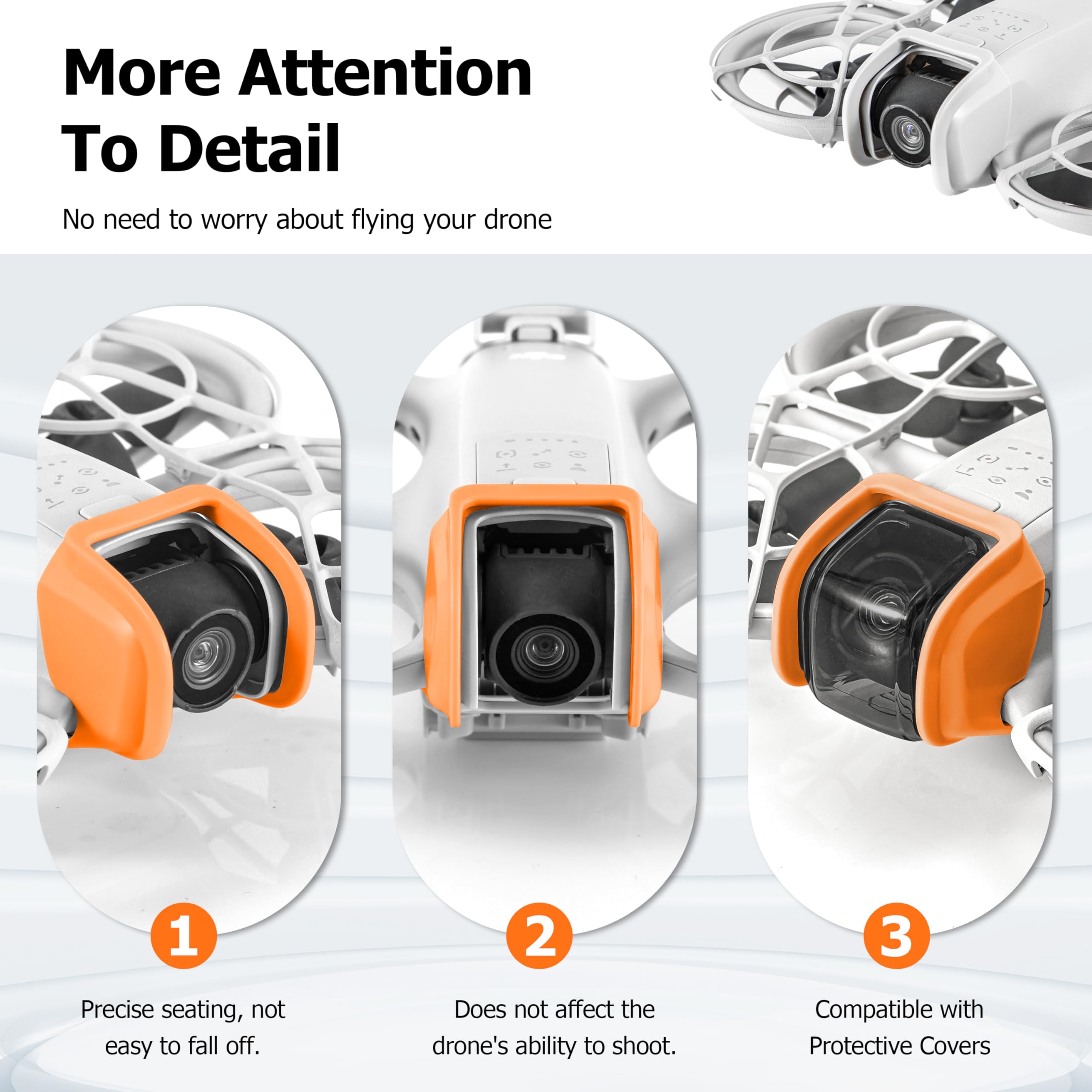 DJI Neo Gimbal Bumper Guard - Protezione Anti-Collisione per Fly Combo Drone Accessori (Gray