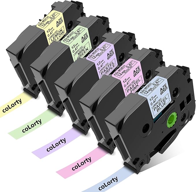 Replacement for Brother PTouch Label Maker Tape Ptouch TZe