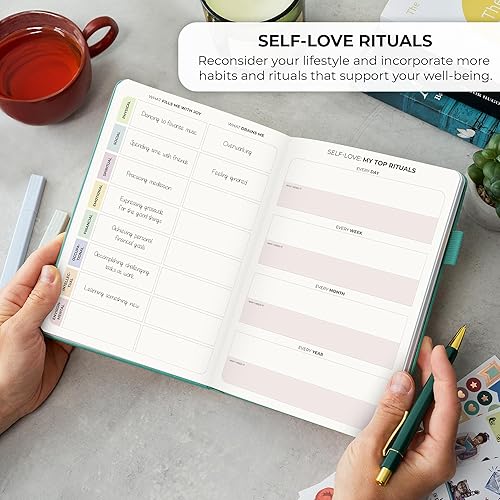 Miniatura 5 de Clever Fox Diario de amor propio registro guiado de autodescubrimiento para autocuidado, reflexión y autoayuda, salud mental, gratitud y atención