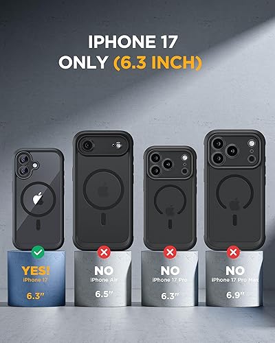 Miniatura 408 de Miracase Glass Series - Funda magnética para iPhone 15, compatible con MagSafe, de cuerpo completo, protector de pantalla de vidrio 9H integrado