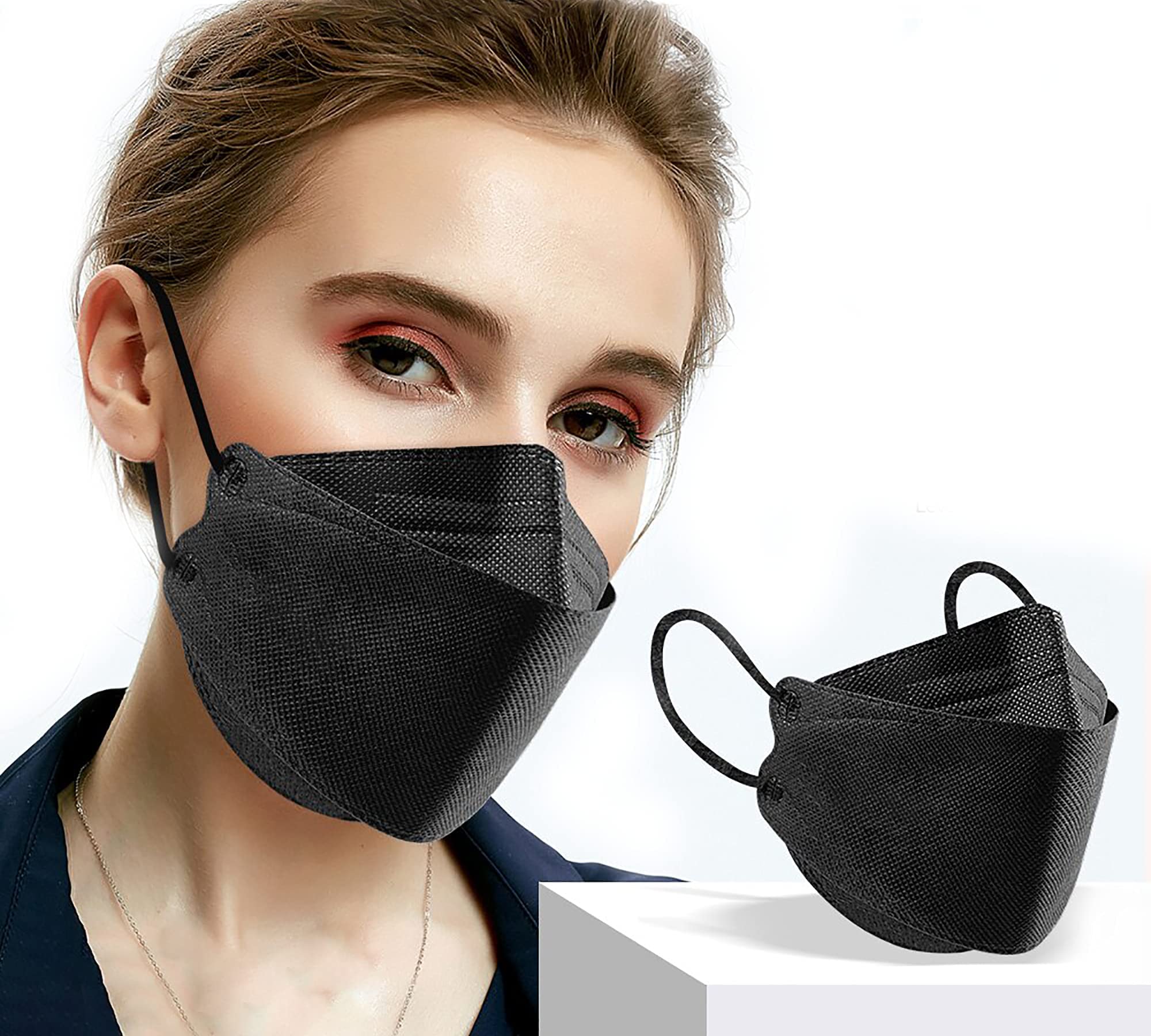 Ubersweet® 4 Layer High Filtration Japanese Willow Mask KF94 High Level Protective Face Mask for Adult | 3D Designer Ultra Breathable Anti Pollution Premium Mask |Black | Pack of 10 (B09QC7DZBM) Amazon Price History, Amazon Price Tracker