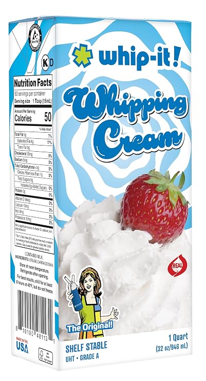 Whip-It! Heavy Whipping Cream - Shelf Stable - 32 oz - 1 Carton