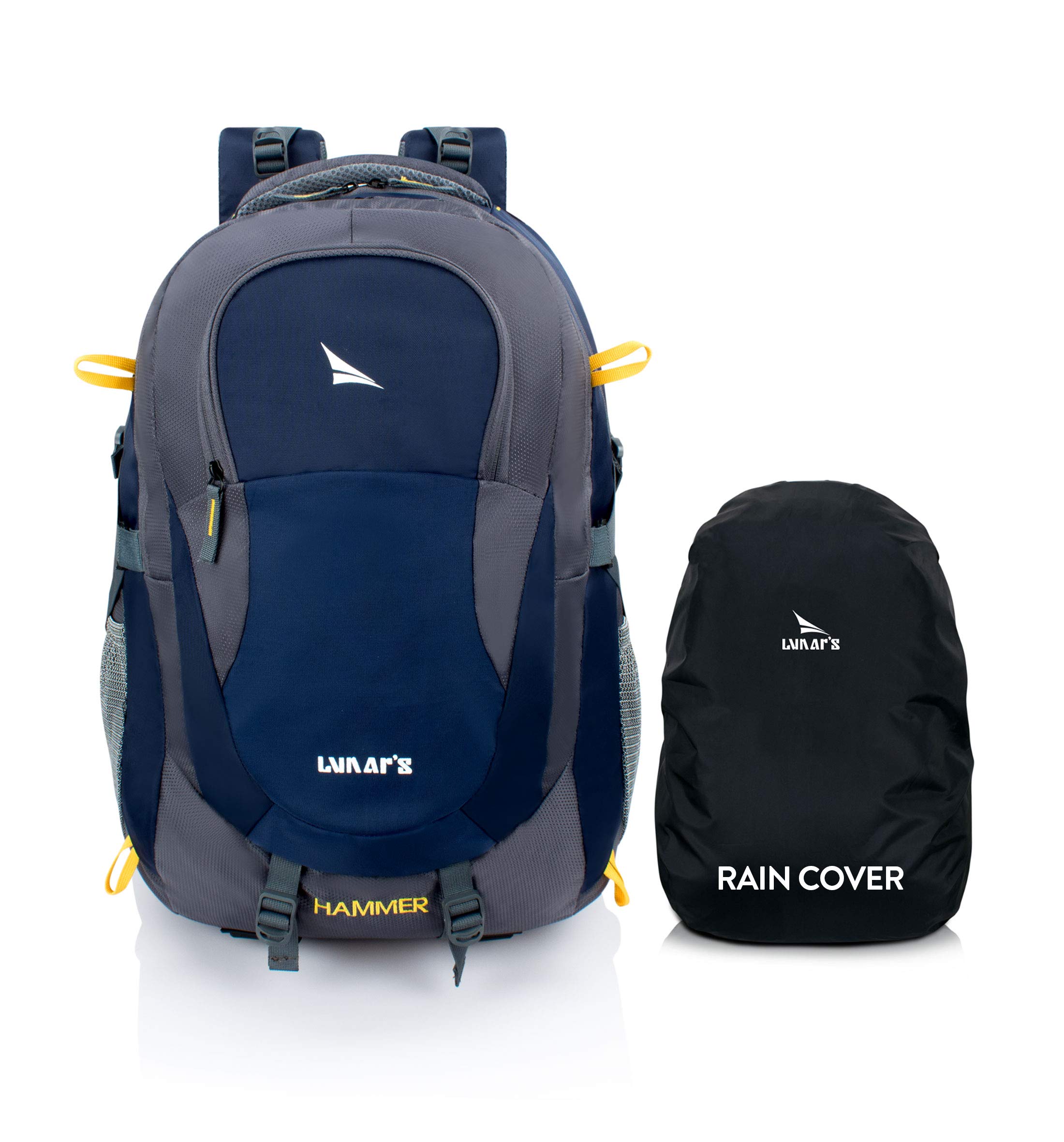 Lunar's Hammer Unisex 50L Laptop Bag | Water Resistant office bag for man | Travel bags for men with 17.3-inch Laptop/MacBook | Laptop bags for men office use with rain Cover | Travel backpack