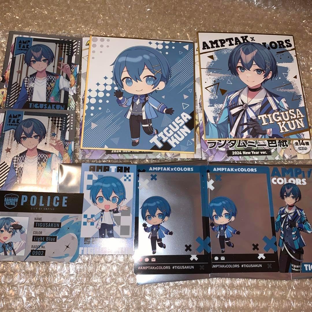 AMPTAK×COLORS ちぐさくん 直筆サイン入りミニアクスタ 等身