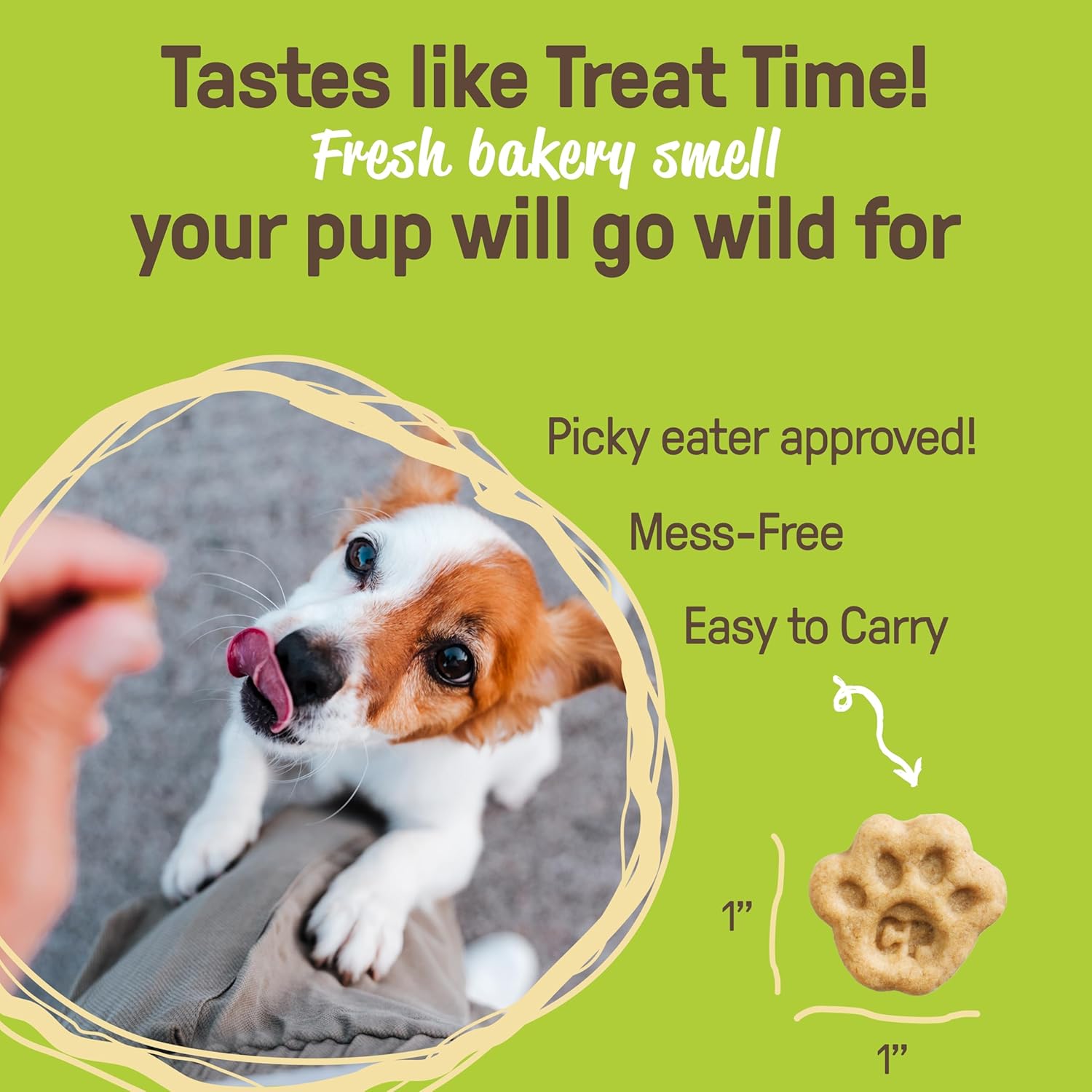 COOKIE PAL Organic Soft Dog Treats (Peanut Butter & Apple), Low Calorie Peanut Butter Puppy Biscuits, Human Grade Biscuits, Non-GMO, Perfect for Training Dog Treats, 8.8 oz (Pk of 3)