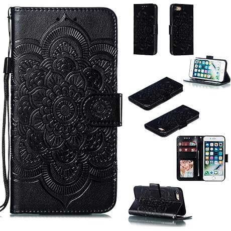Rebecca Minkoff iPhone 8 Plus Case: EYZUTAK Mandala Protective Leather Case with...