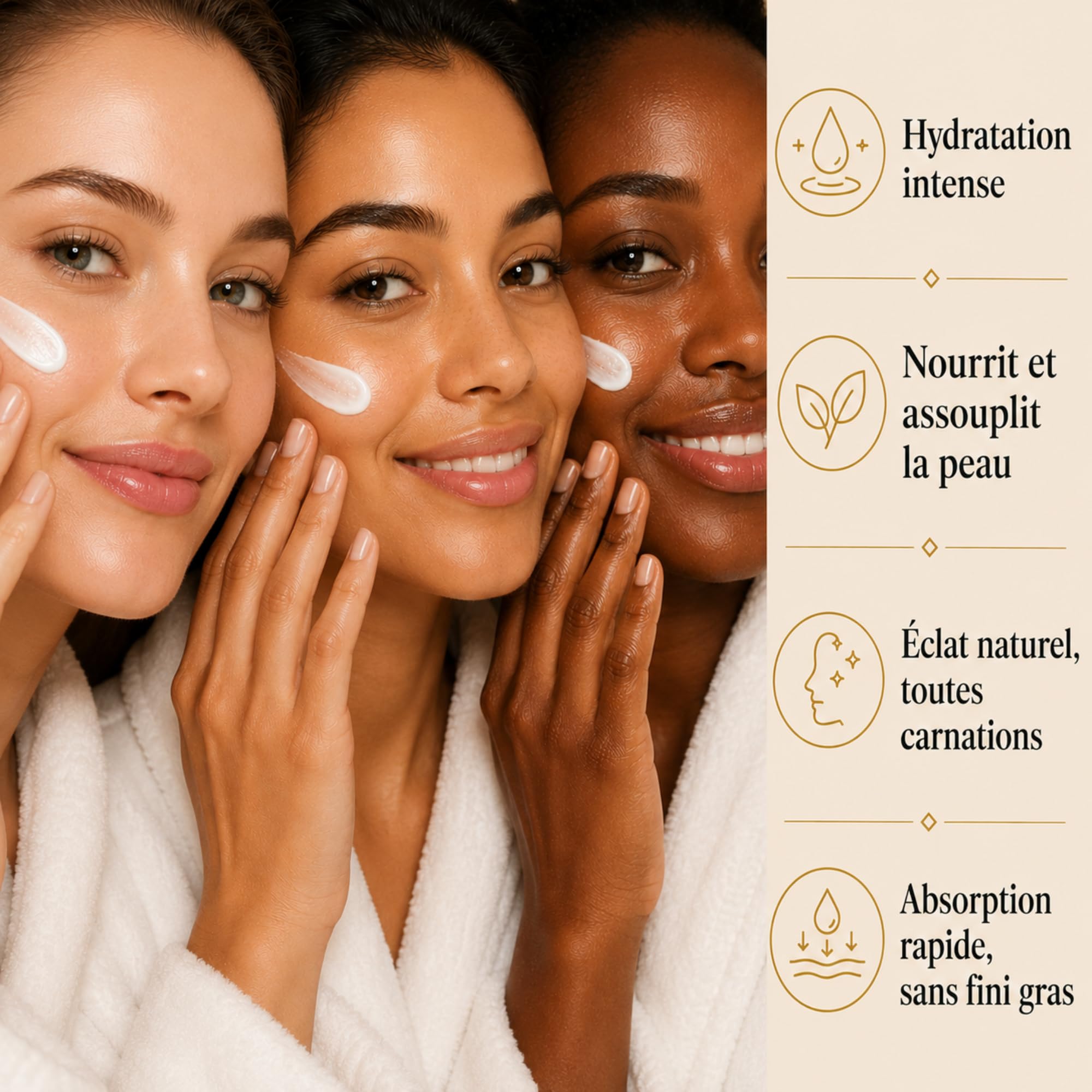 Crème Hydratante Visage Bio Karité & Mangue Vegan Made in France | Actifs bio - Nourrit et adoucit - Texture onctueuse non grasse - Confort durable - 99% Naturelle - 50 ml