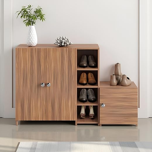 FURNEASER Fusia Wooden Shoe Rack + Seating