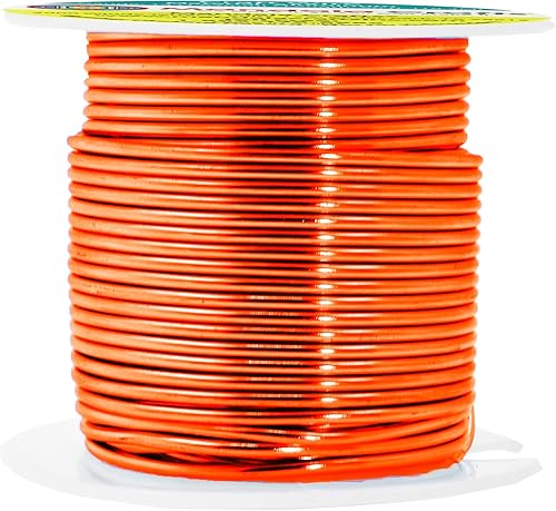 Vista 889 de Mandala Crafts Alambre de aluminio anodizado de calibre 8 para hacer joyas, alambre neutro flexible de color de 128 pies, flexible y flexible