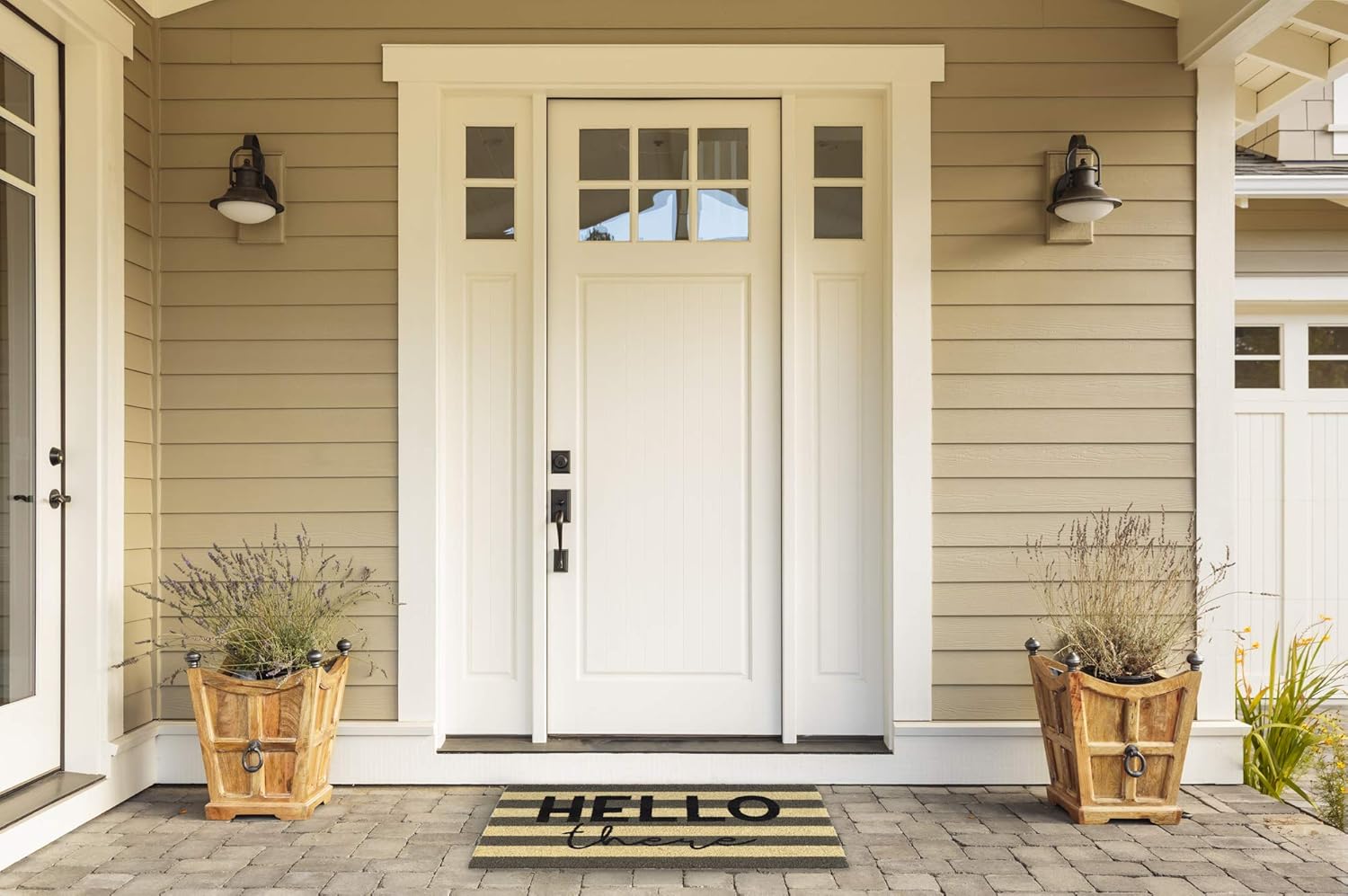 DII Natural Coir Doormat, Decorative Hello Mat, 17x29, Hello There