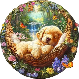 Holzpuzzle Erwachsene Hunde schlafen - 200 Teile Holzpuzzle Geschenkbox, Einziga