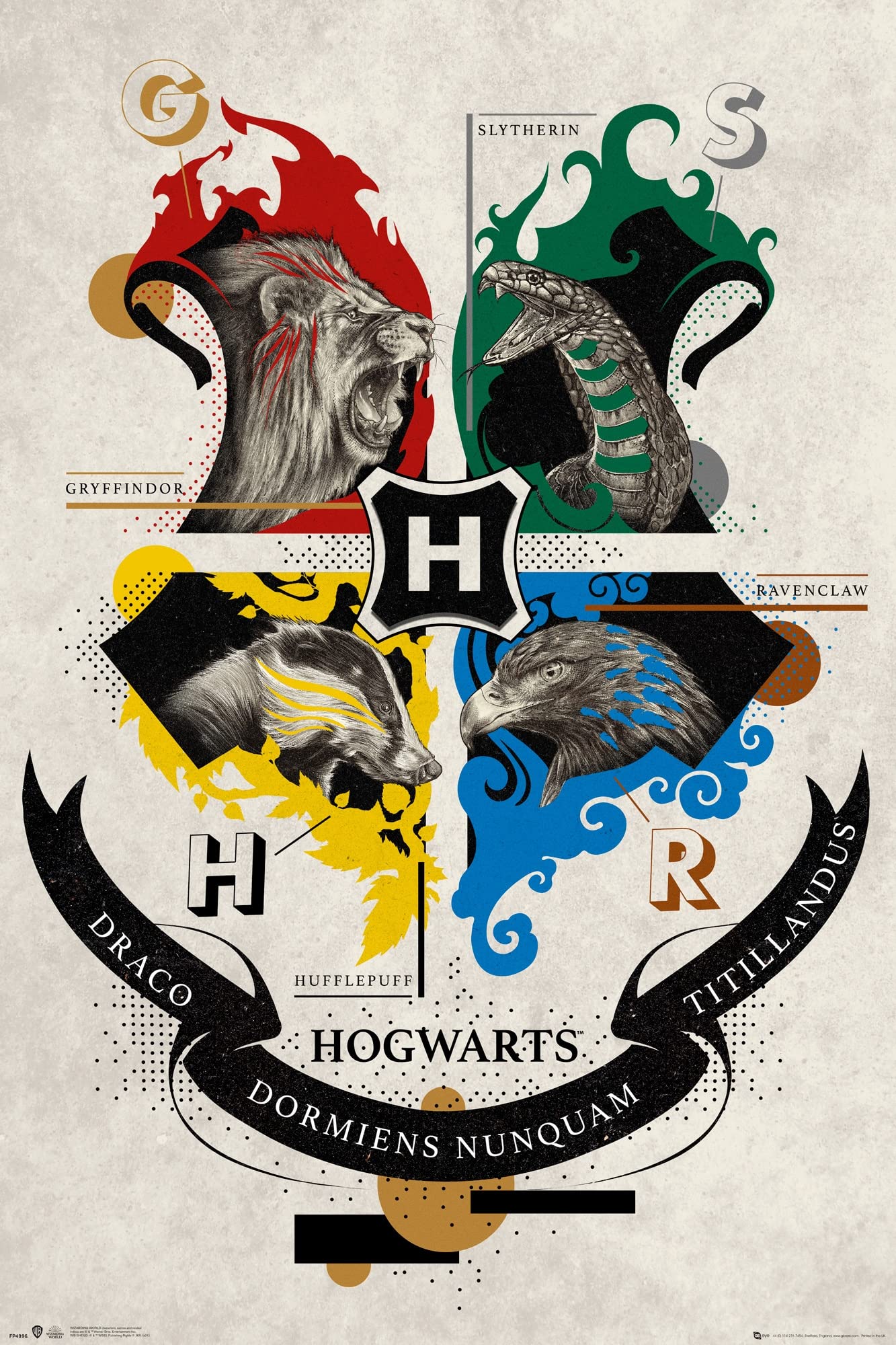GB Eye Harry Potter Animal Crest   61 X 91.5Cm Maxi Poster from B&Q