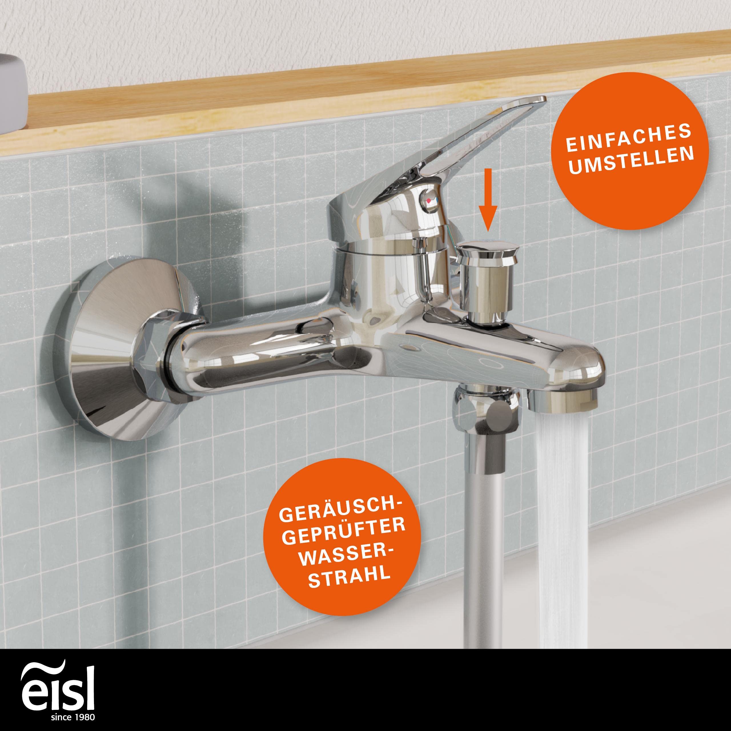 EISL Badewannenarmatur mit Einhebelmischer SPEED Chrom, Armatur für die Badewanne, Mischbatterie für die Badewanne in Chrom, NI023SCR | Armatur für die Badewanne, Mischbatterie für die Badewanne in Chrom