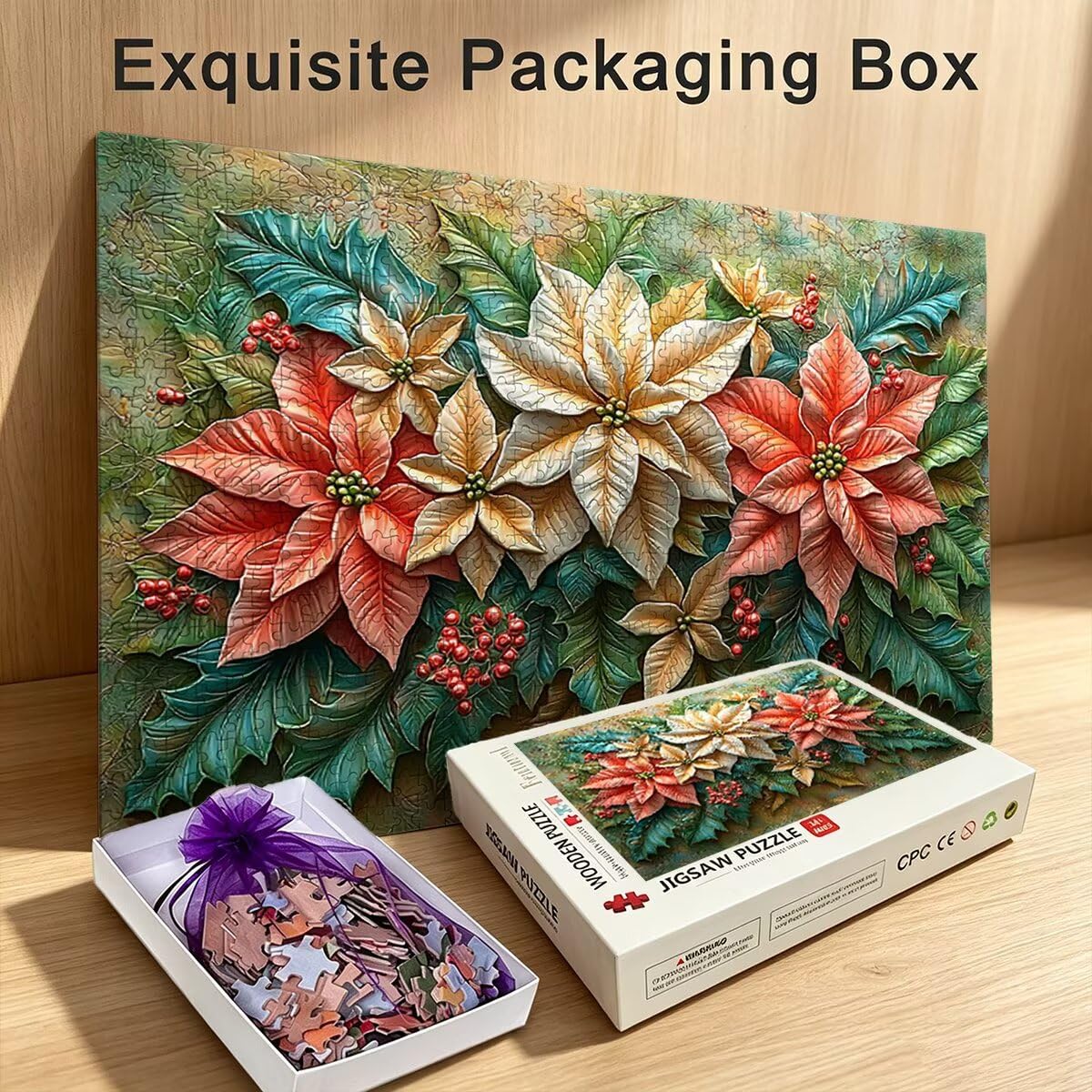 Puzzle 2000 Pezzi, Puzzle Fiore, Legno Pezzi, Regalo Donna Uomo -11441