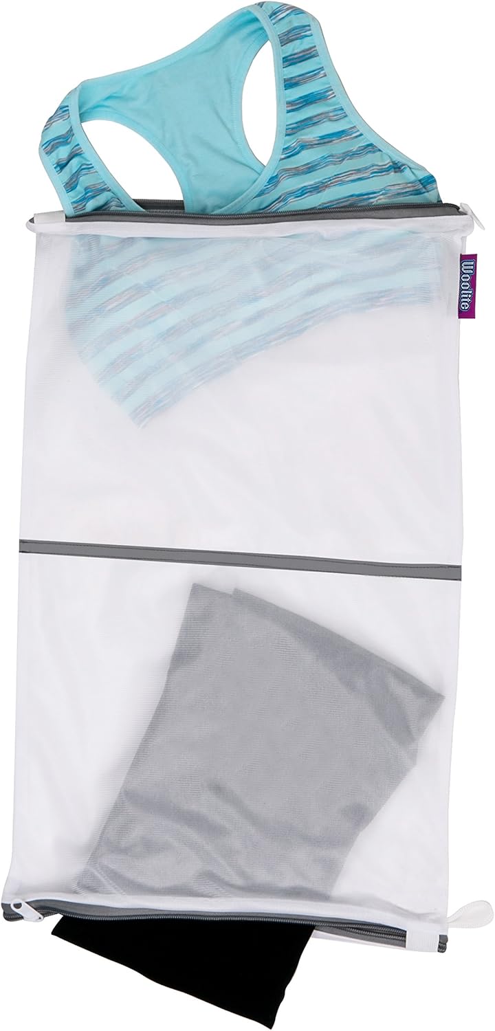 WOOLITE Sanitized Twin Compartment Wash Bag, White Amazon.ca Home