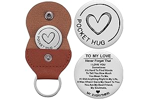 Pocket Hug Token, Inspirational Reminder Gifts, Mental Health Gift for Him, Thinking...