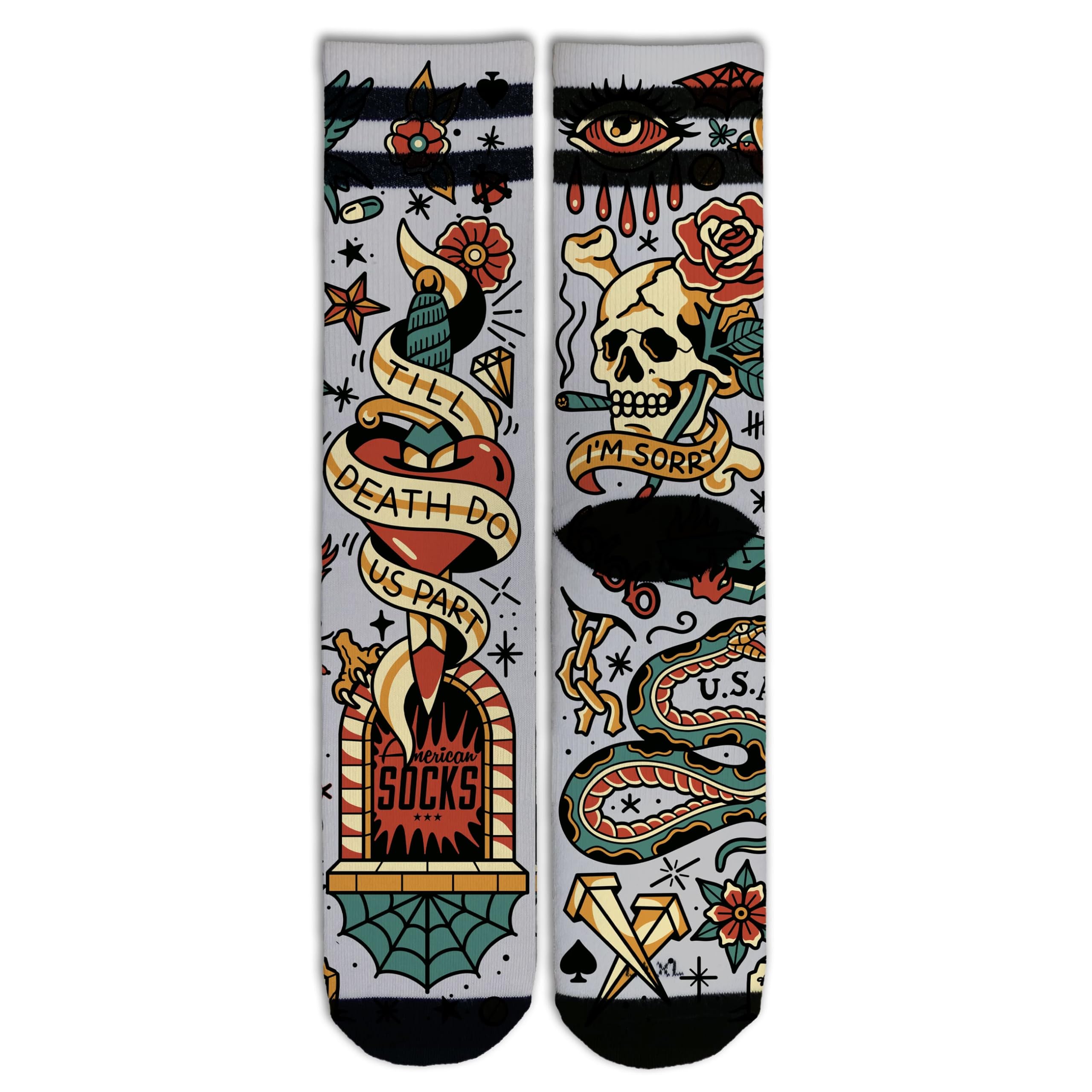 American Socks Unisex Multi-Coloured Leisure Sock, 42-46