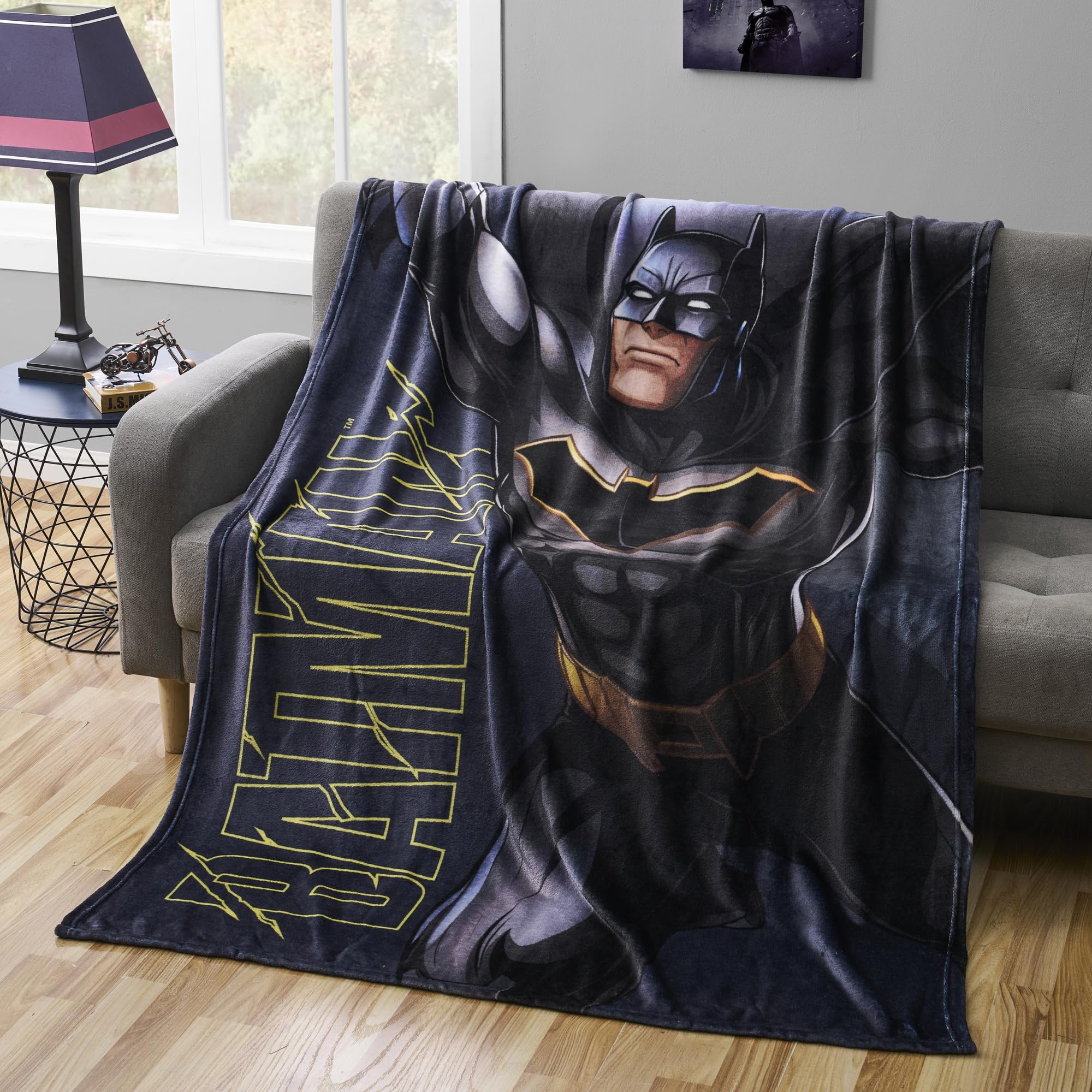 Batman Character Throw Blanket – Soft and Cozy 46” x 60” Micro Raschel Blanket – Lightweight Plush Ultra Soft Throw for Boys & Girls-image-39