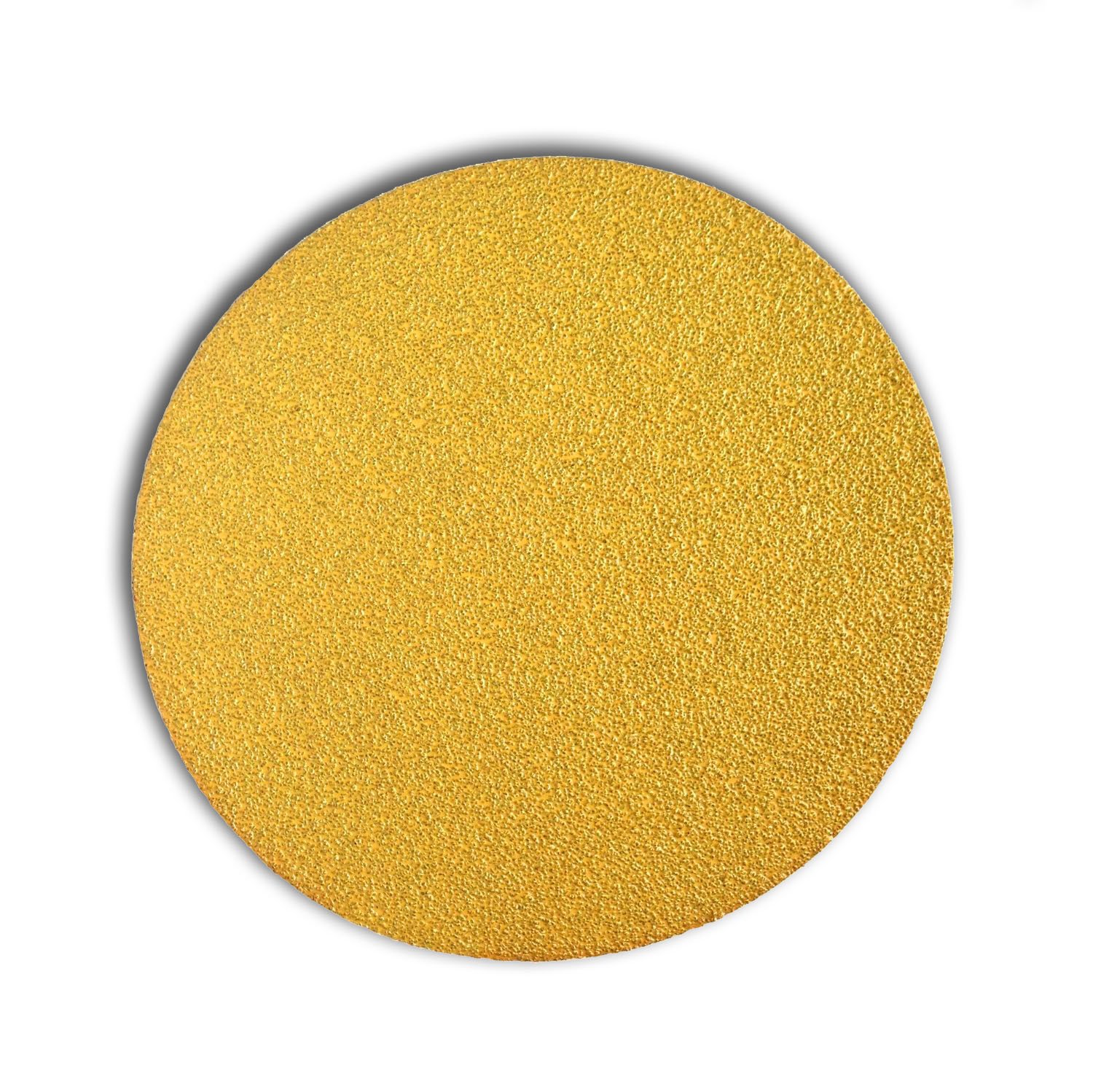 9 inch Sanding Discs Hook and Loop Round Sand Paper Disc, Gold Aluminum Oxide No Hole Hook and Loop Sanding Discs, 100 Grit Sandpaper Auto Body Sandpapers for Wood, Paint, Metal & Plastics, 25 Pack