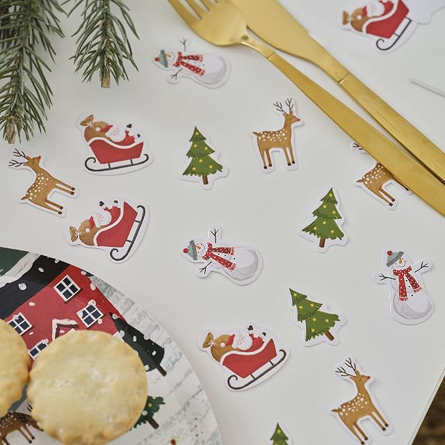Ginger Ray Christmas Characters Paper Party Table Confetti Pack, MLC-120