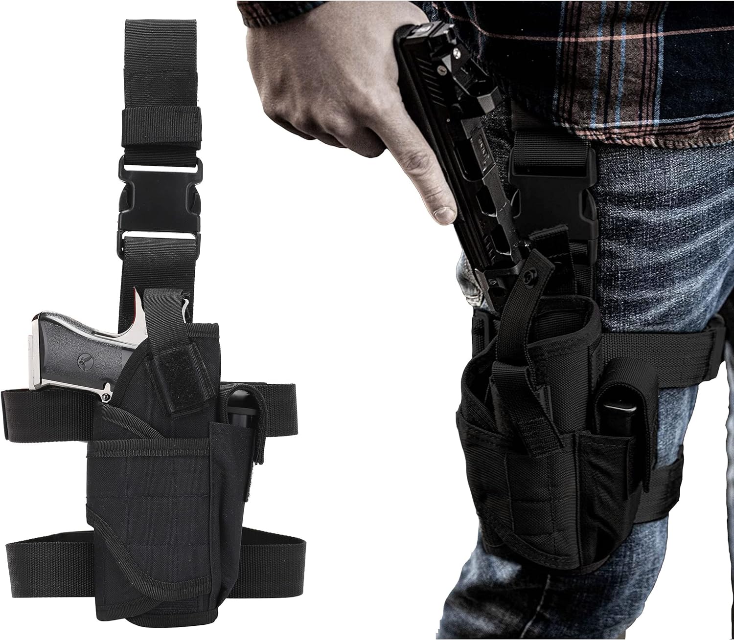 REDAPRIC Drop Leg Holster,Thigh Gun Holsters for Men Women, Airsoft