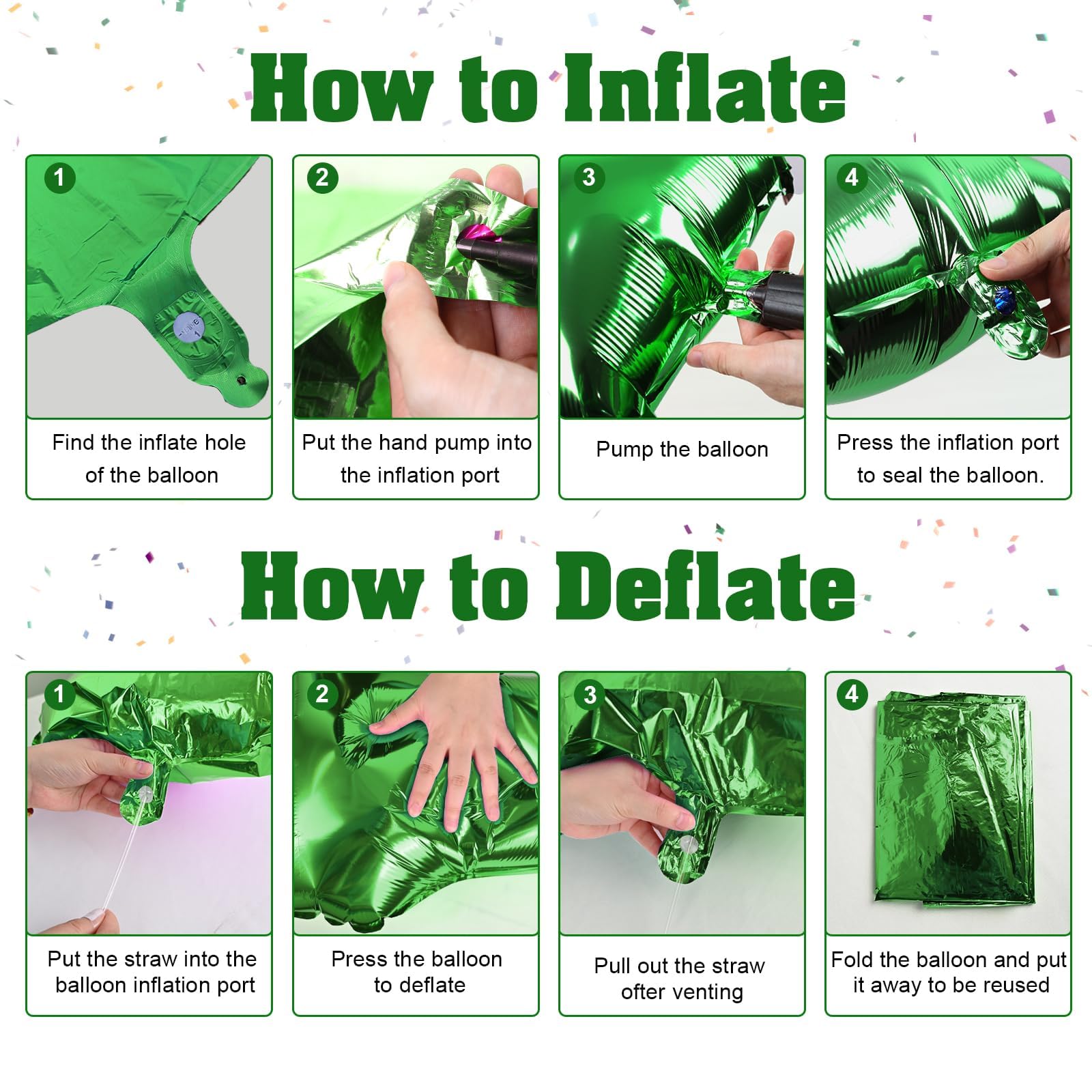 1. Geburtstag Luftballon Deko für Junge, 40 Zoll Grün Helium Zahl 1 Luftballon, Riesen Folienballon Zahlen 0-9 Ballon für Kinder Mädchen Geburtstag Babyparty Party Deko Jungle Dino Party Dekoration