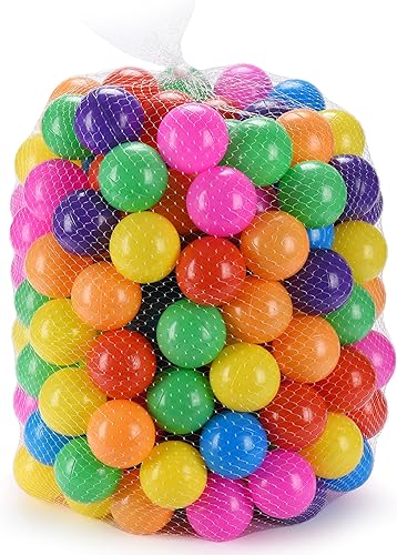 Amazaque - Juego a granel de pelotas inflables y pequeñas para niños, pequeñas bolas de rebote, bolas de goma coloridas para niños, bolas de neón