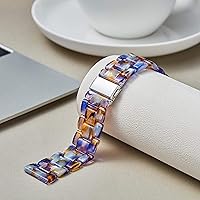 Vista 132 de BINLUN Resin Watch Bands Replacement Watch Straps for Men Women 14 Colors Watchbands Lightweight 12/14/16/18/20/22mm Wrist Bands Fashion