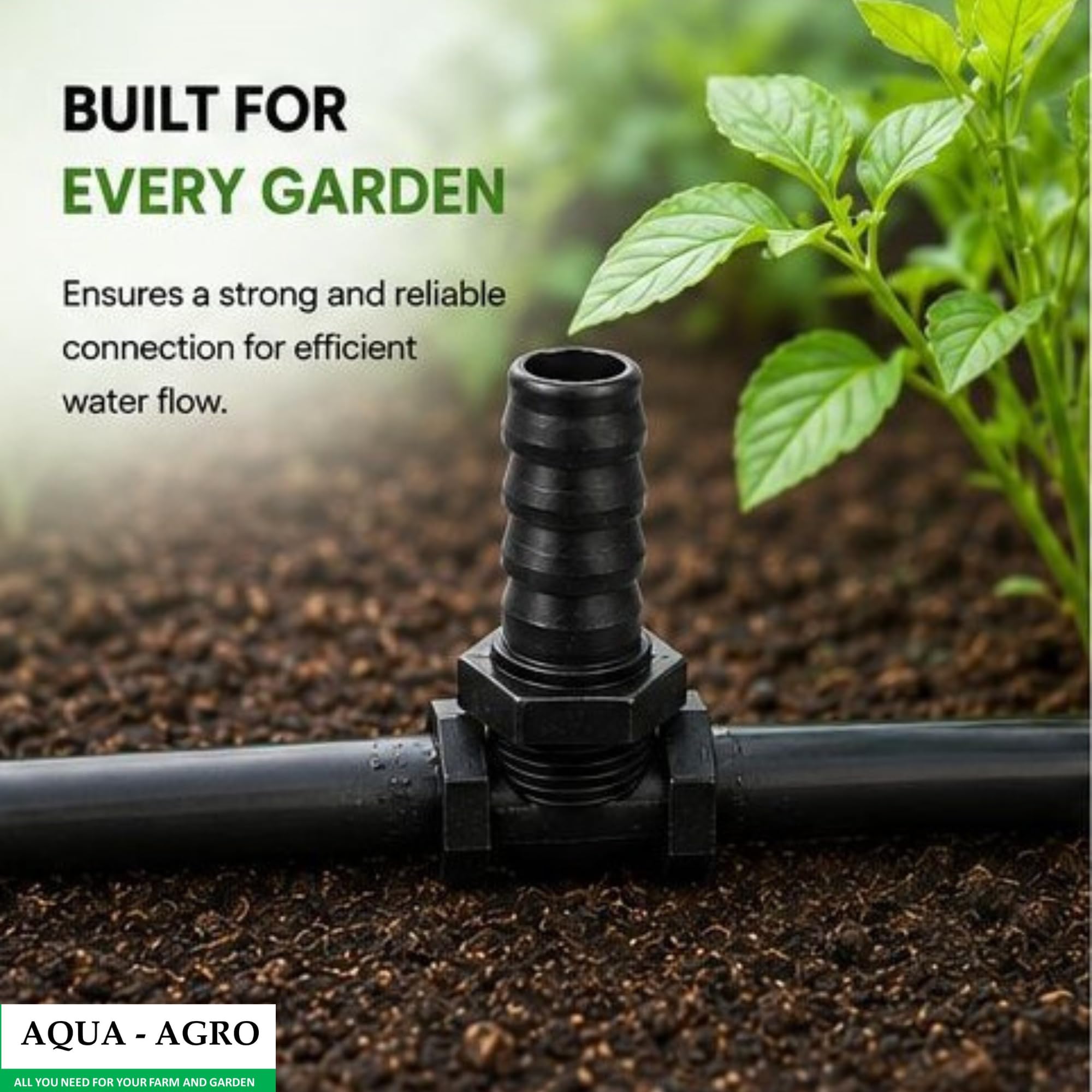Drip Irrigation Adapters - Leak-Proof Connectors -6