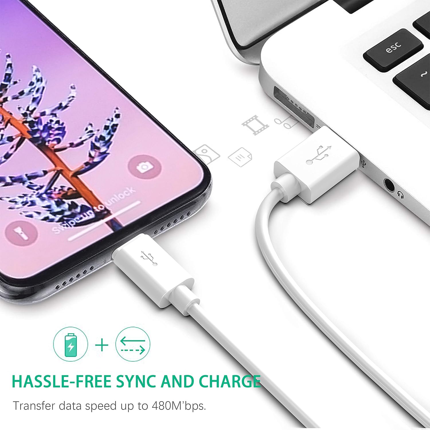 Exclusive Apple MFi Certified iPhone Charger Lightning 8Pin Cable - Advanced Collection, Compatible with iPhone Xs MAX XR X 8 8 Plus 7 7 Plus 6s 6s Plus 6 6 Plus and More(6FT White) 70% Off Discount Apple MFi Certified iPhone Charger Lightning 8Pin Cable - Advanced Collection, Compatible with iPhone Xs MAX XR X 8 8 Plus 7 7 Plus 6s 6s Plus 6 6 Plus and More(6FT White)