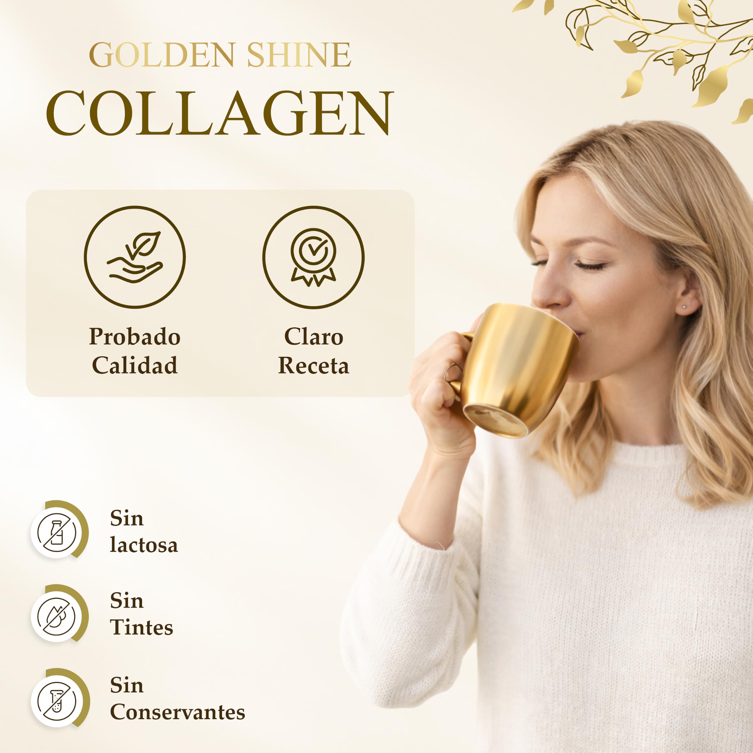Colágeno hidrolizado en polvo 1500 g péptidos tipo I II y III sabor neutro